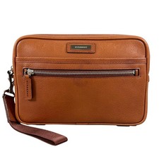 BURBERRY Clutch bag business bag leather mens
