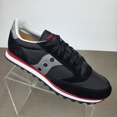 Saucony Originals Jazz Womens Original Vintage Sneakers Black Red