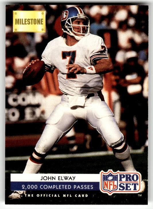 1992 Pro Set John Elway #25 Denver Broncos