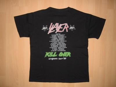 SLAYER REPRINT TOUR SHIRT '89 exumer deathrow violent force assassin protector
