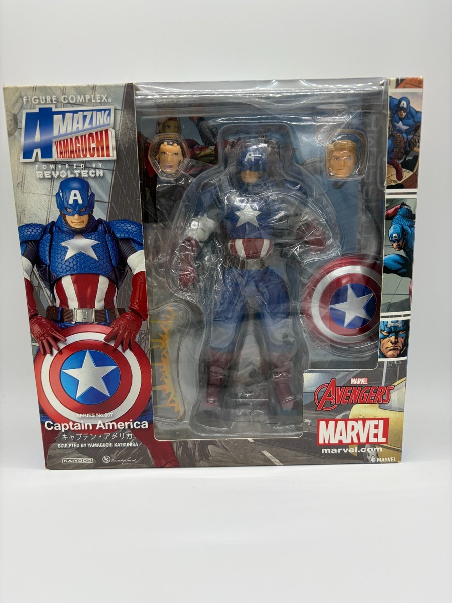 Amazing Yamaguchi Captain America No.007 Revoltech Kaiyodo Marvel