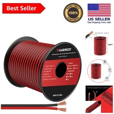 High-Quality 12AWG 100FT Dual Conductor Wire for Safe LED Lighting & Appliances