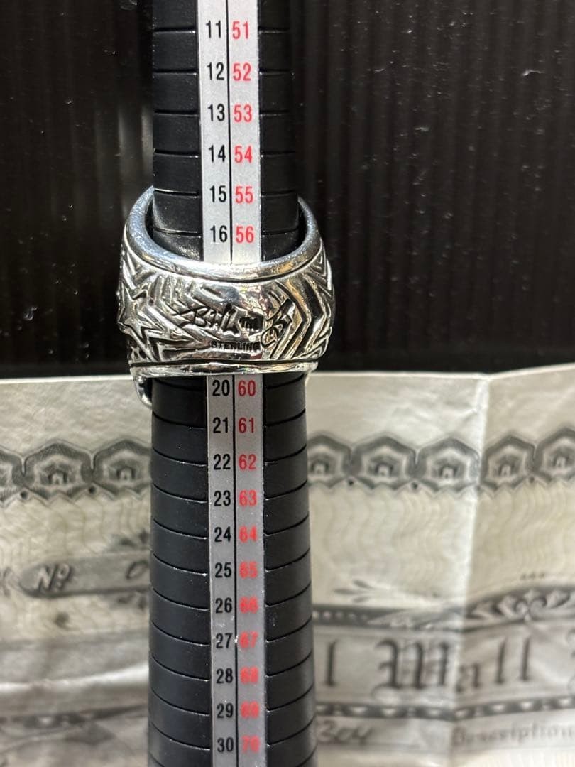 Bill Wall Leather BWL Master Skull Ring US 9.5 Men jewelry Used