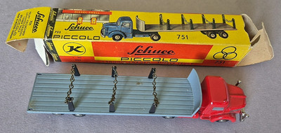ALTER SCHUCO PICCOLO 751 KRUPP LANGHOLZ TRANSPORTER MIT OVP, MADE IN  W. GERMANY
