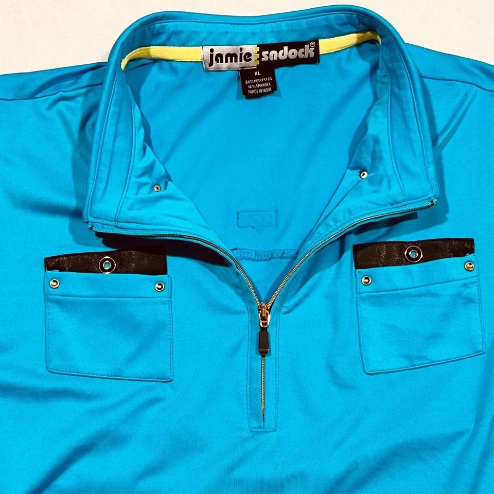 Polo sin mangas Jamie Sadock golf pickleball tenis azul para mujer XL Foto 2 de 4