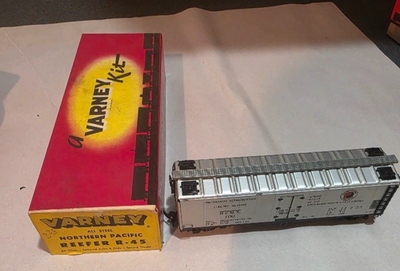 #ad Varney HO Northern Pacific Reefer R 45 NPMX 100 All Steel Silver Original Box $29.99