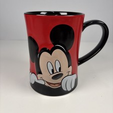 Disney Store Mickey Mouse 3D Mug Large Red Black Ceramic Cup