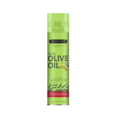 Morfose Vegan Hair Spray 300ml   Haarspray mit Olivenöl, Arganöl & Mandelöl