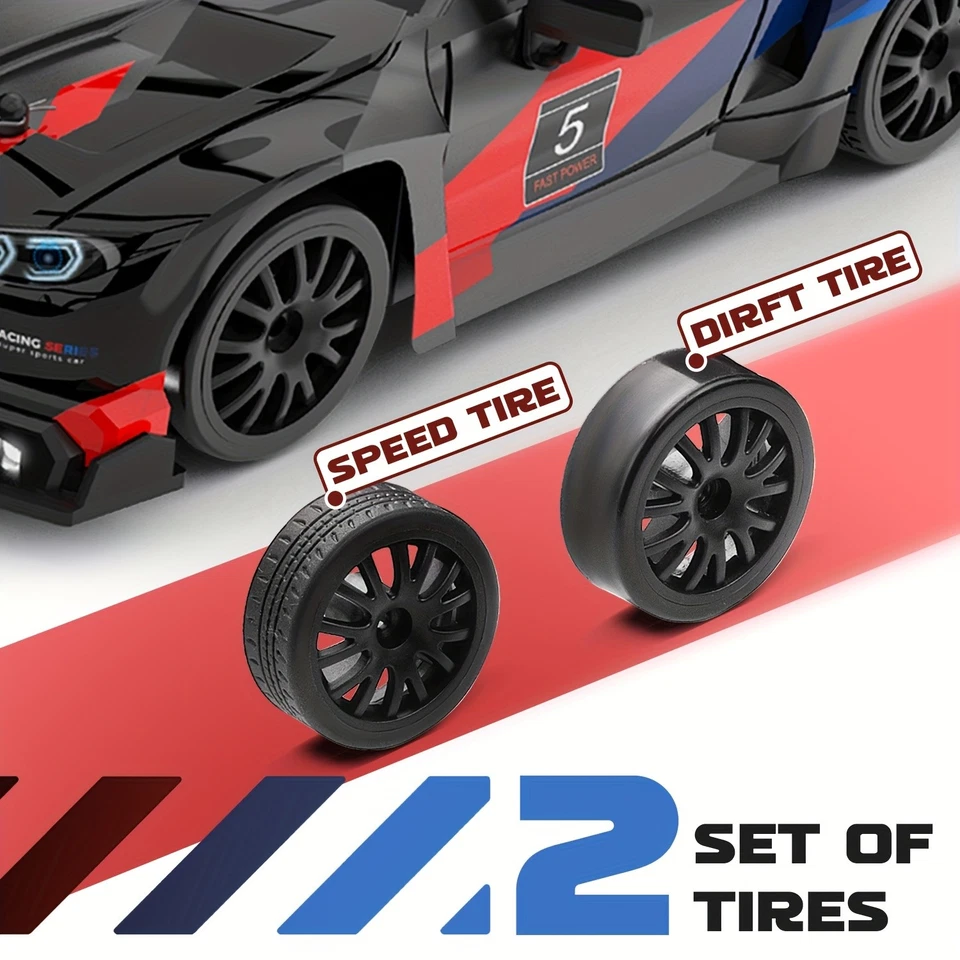 1:24 2.4G High Speed Drift RC Auto 4WD 30KMH Fernbedienung Rennwagen Spielzeug - Bild 4 von 4