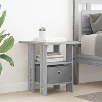 Nachttisch Sonoma-Grau 41 X 40 X 45 Cm Holzwerkstoff
