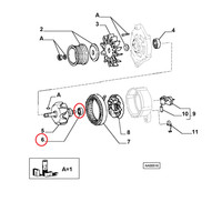 Alternatorlager Fiat Uno - Lancia Delta - Thema Original 9941754