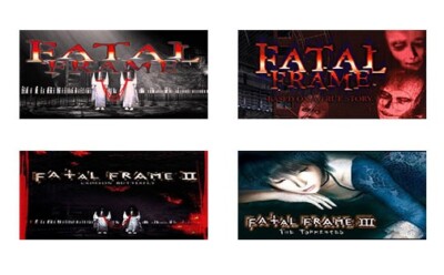 Fatal Frame II II III Base on True Story PlayStation Memory Card Glossy Stickers