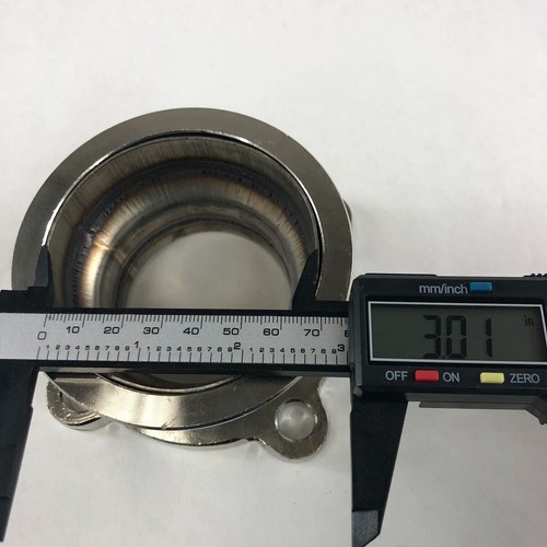 Brida de banda en V de 3" a GT35 GT3582 4 pernos turbo cargador brida adaptador de conversión - Imagen 3 de 8