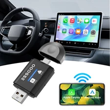 USB Wireless CarPlay Adapter For iPhone Apple Wireless Dongle Plug ＆Play Black