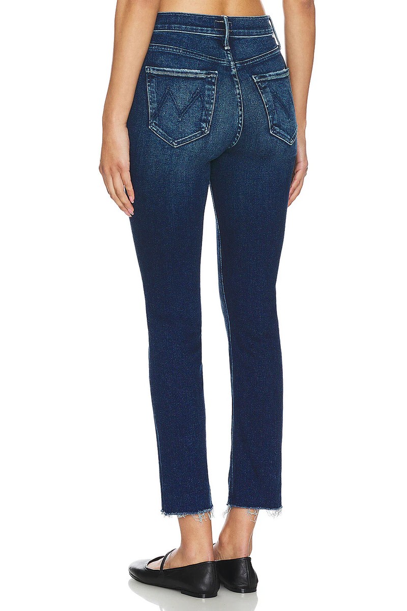 NWT Mother Denim Mid Rise Dazzler Ankle Fray in C 