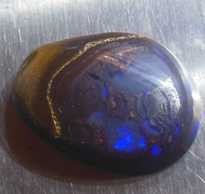 Rare Yowah Black Boulder Opal, Australian, 14.85ct, size=19.4X14X6mm, Cabochon