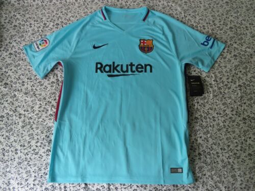 2017/18 Barcelona Away Jersey XL Nike Soccer Football gonzo Shirt NEW Flaw - Picture 1 of 9