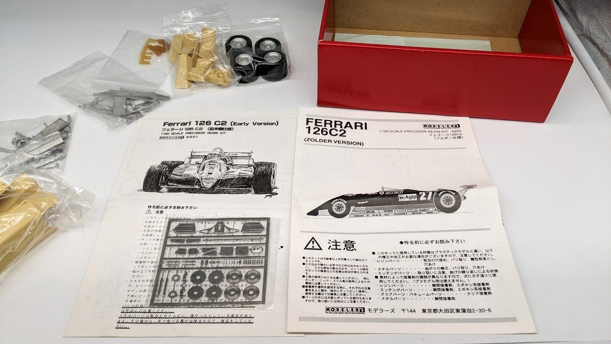 Modelers Model Kit 1/20 Ferrari 126C2 Unassembled Vintage | eBay