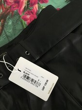 Ted Baker brand new Faux leather full length black trousers size 3 unworn 
