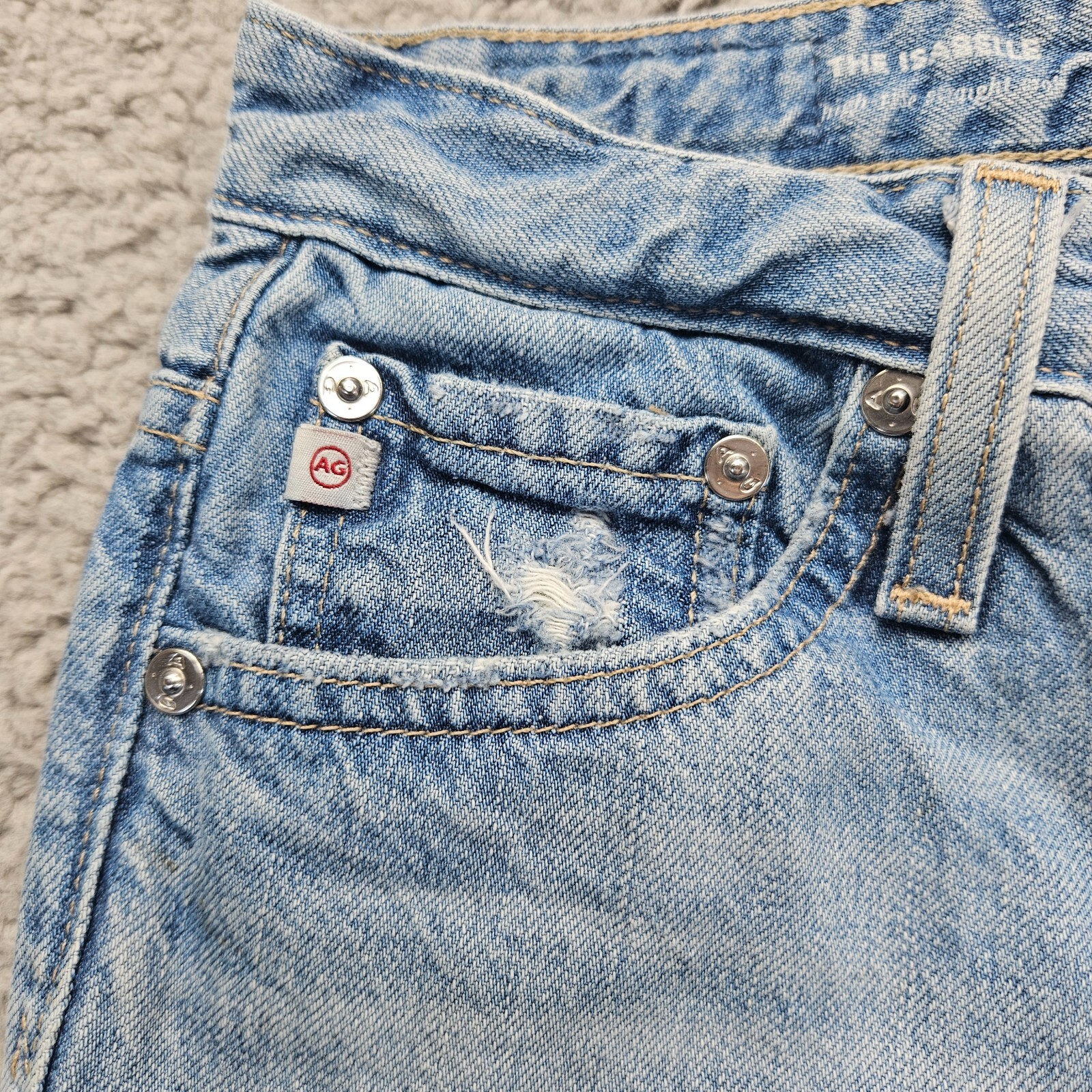 Adriano Goldschmied Jeans Womens 23R The Isabelle High Rise Straight Crop thumbnail 3