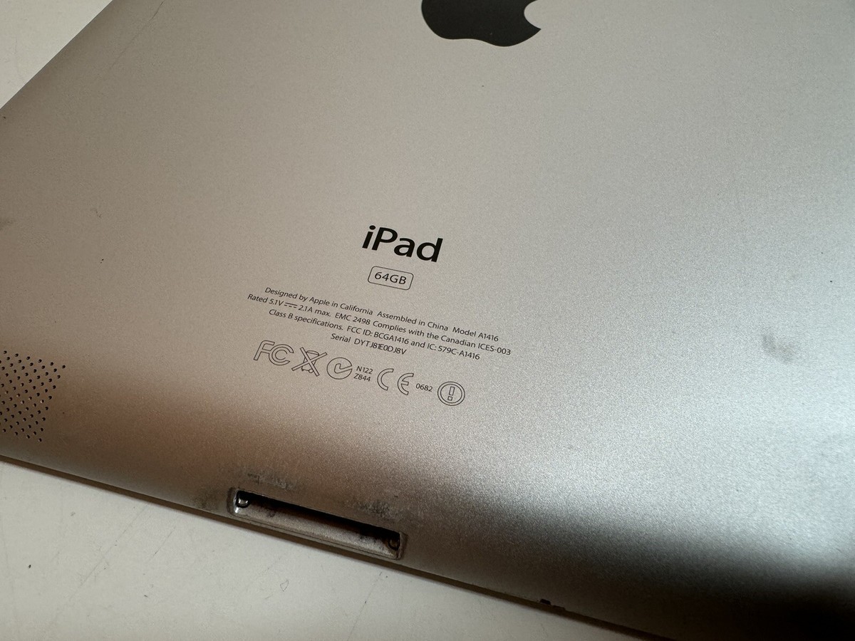Apple iPad A1416 3rd Generation 64GB Locked Disabled Silver | eBay