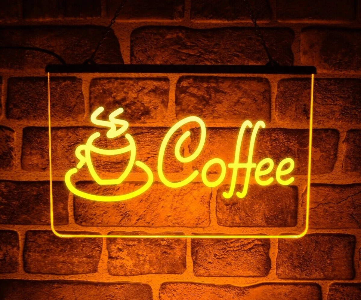 Coffee sign on sale light up