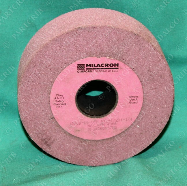 Milacron Cimform Grinding Wheel Pink 12A60K6VFM 5X11/2X11/4 5" 1.5