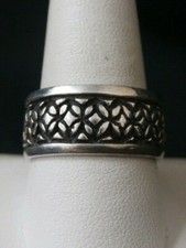 Vintage Sterling Silver Southwestern Band Ring. Size 10.5 Make Offer 1891