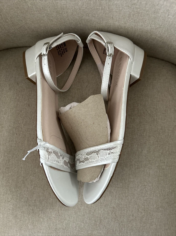 DeBlossom Wynne Lace Ilussion Sandals/Bridal/Wedding/White-Size 10M - Image 2 of 4