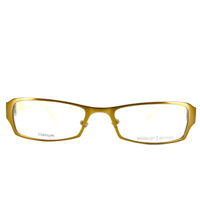 Prodesign Denmark Eyeglasses Mod 7338 2021 Gold Rectangular Frames 51[]18 135 mm