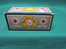 Vintage Johnson & Johnson Red Cross Cotton Box + Small Size, Advertising