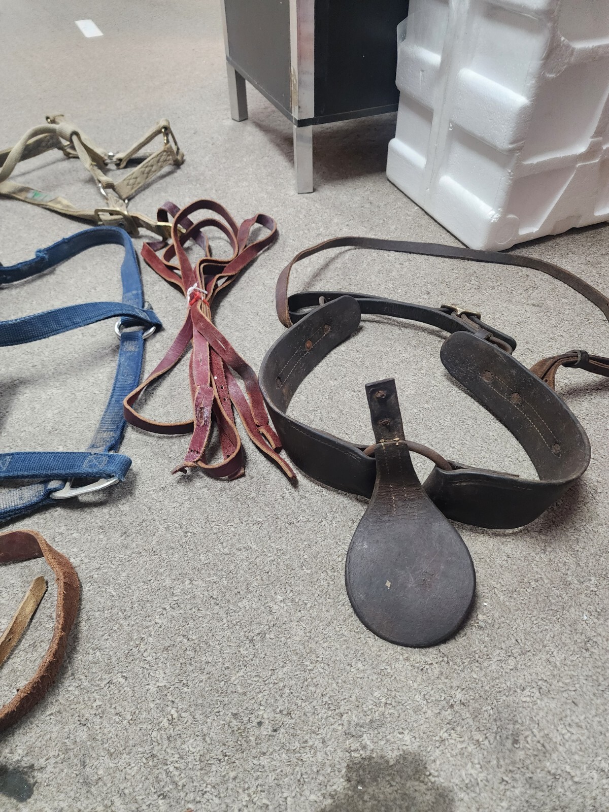 Misc Vintage Horse Tack Lot Halters, Bits, Leather And More eBay