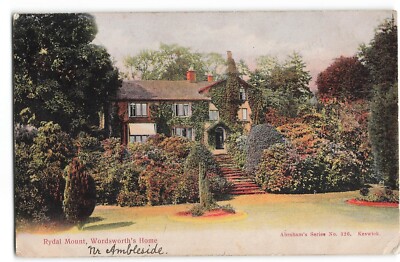 Rydal Mount Wordsworth's Home Ambleside 1907 Postkarte