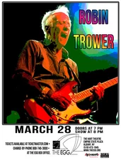 ROBIN TROWER 2018 ALBANY, NY CONCERT TOUR POSTER-Blues / Hard Rock, Procol Harum
