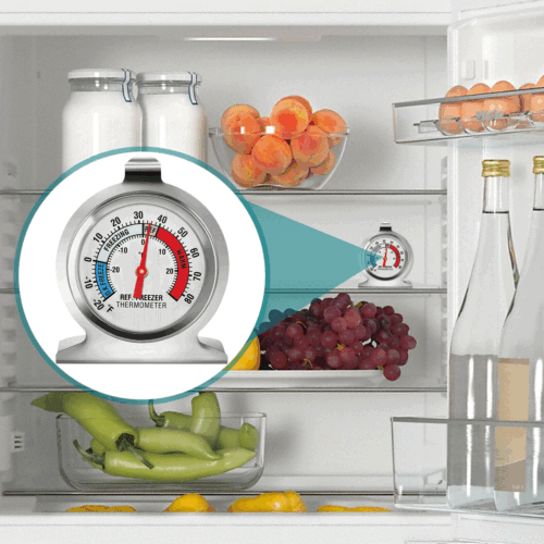 Kühlschrank Gefrierschrank Thermometer Kühlschrank Zifferblatt Typ Edelstahl Hängeständer 1-4 - Bild 3 von 28