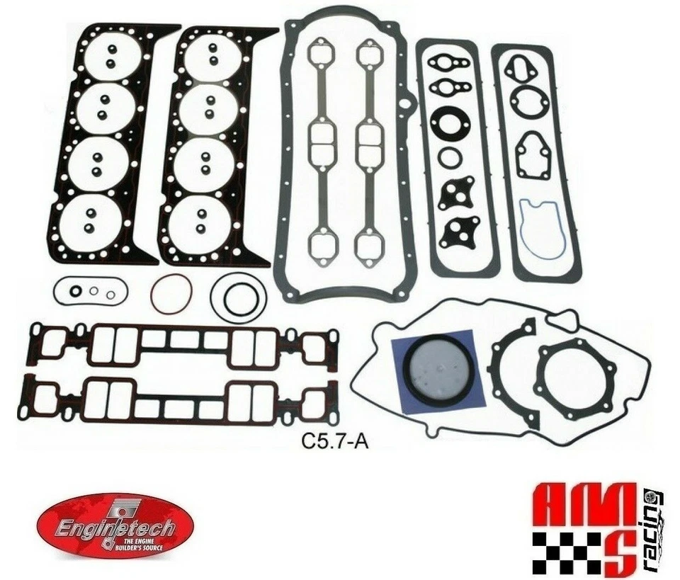 Полный комплект прокладок двигателя для внедорожника грузовика Chevrolet GMC 5,7 л 350 Vortec 1996-2002 годов выпуска - Изображение 3 из 4