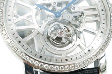 Cartier Rotonde de Cartier HPI00449 Tourbillon Skeleton White Gold Men's Watch 10