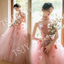 Noble Evening Formal Party Ball Gown Prom Bridesmaid Flowers Host Dress TS19971