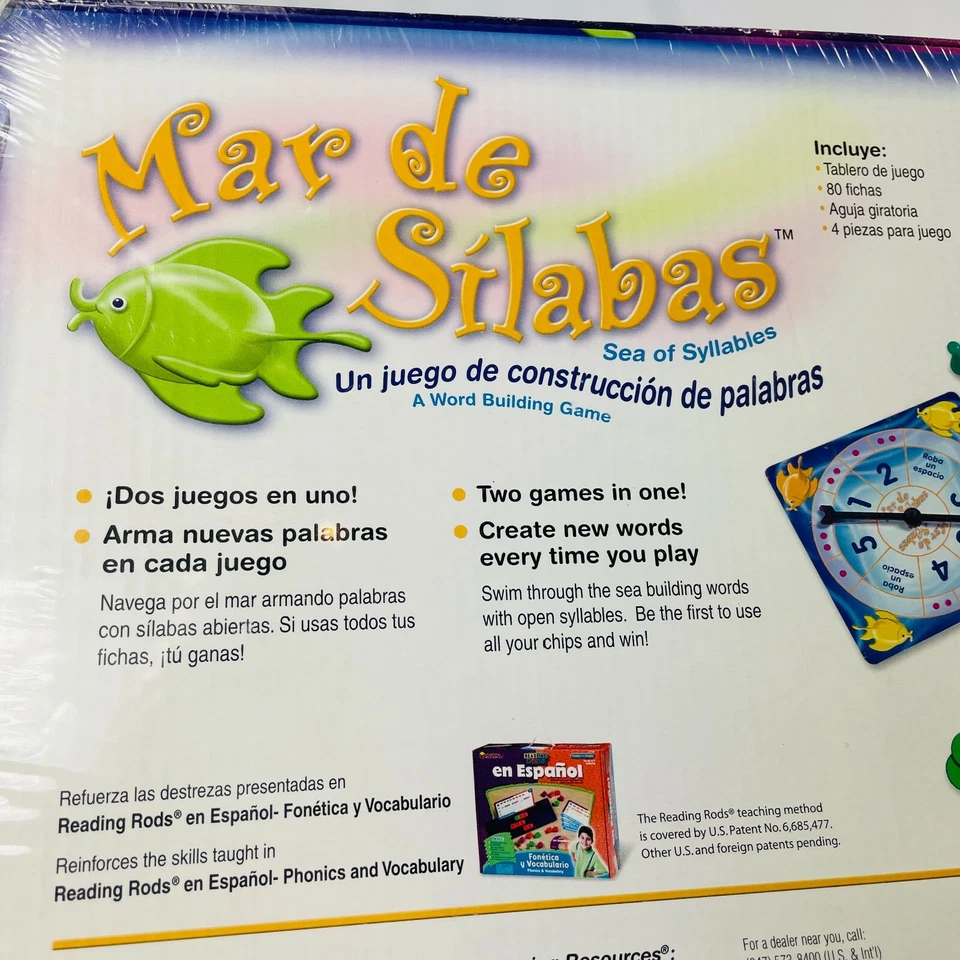 New - Learning Resources Mar de Silabas (Sea of Syllables) Game - Ages 6+ - Image 4 of 4