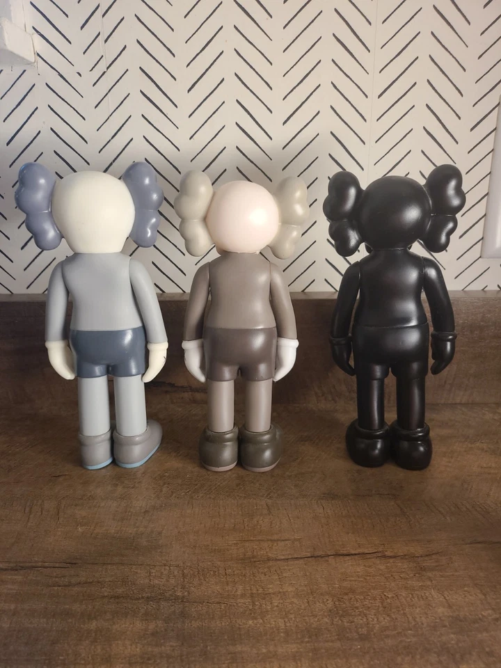 KAWS Set Of Three Companions (Black, Grey, Brown) - Image 3 of 4
