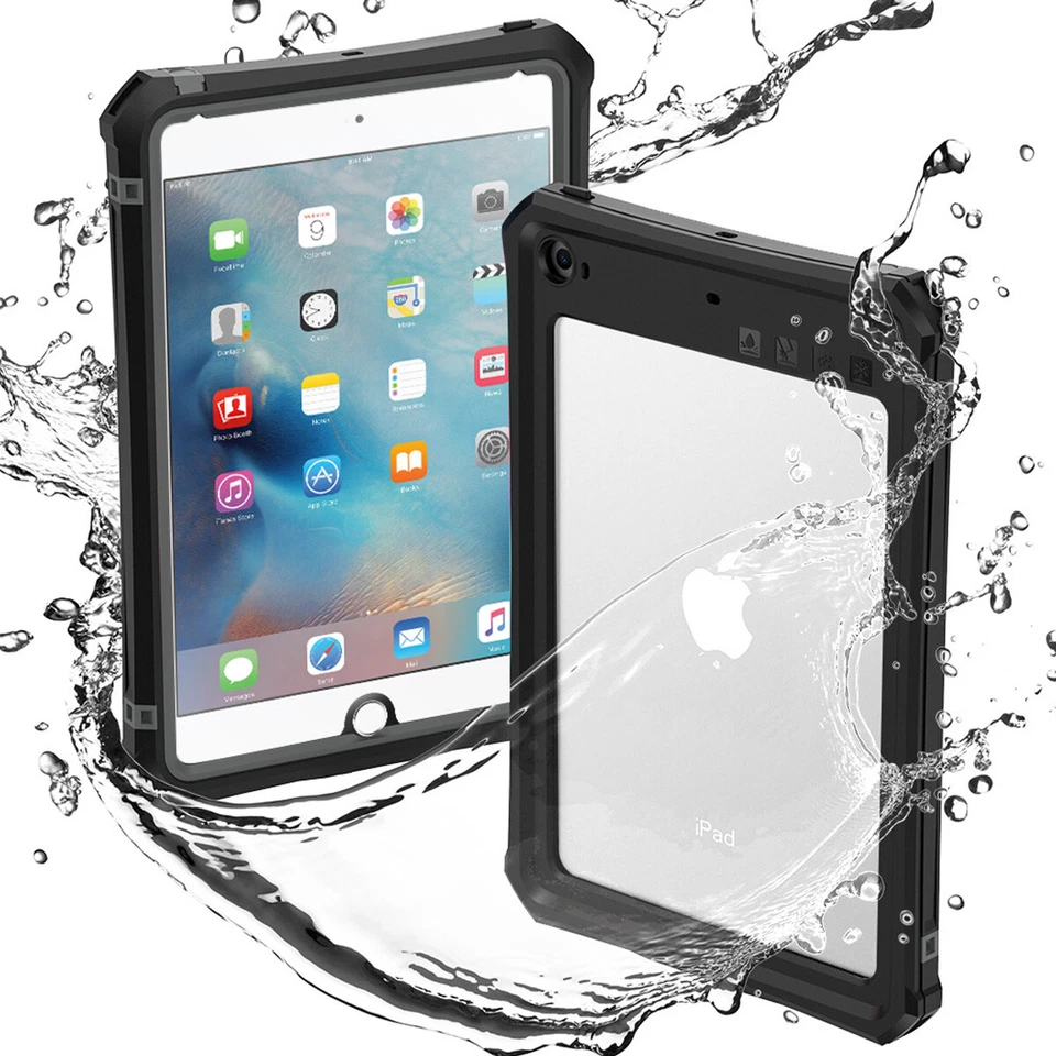 For iPad mini 6th/5/4th Case Rugged Waterproof Shockproof Heavy Duty Stand Cover - Image 2 of 4