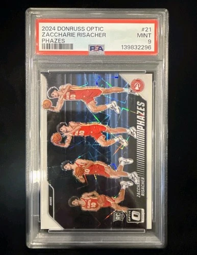 2024-25 Panini Donruss Optic - Phazes Zaccharie Risacher (RC) PSA 9 Case Hit🏀🔥