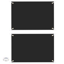2Set Blank Banners Signs to Decorate 2'x3' Sublimation Black Banner