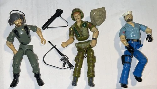 Lot G.I. Joe Hasbro Vintage Action Figures Footloose - Shipwreck & Clutch - READ