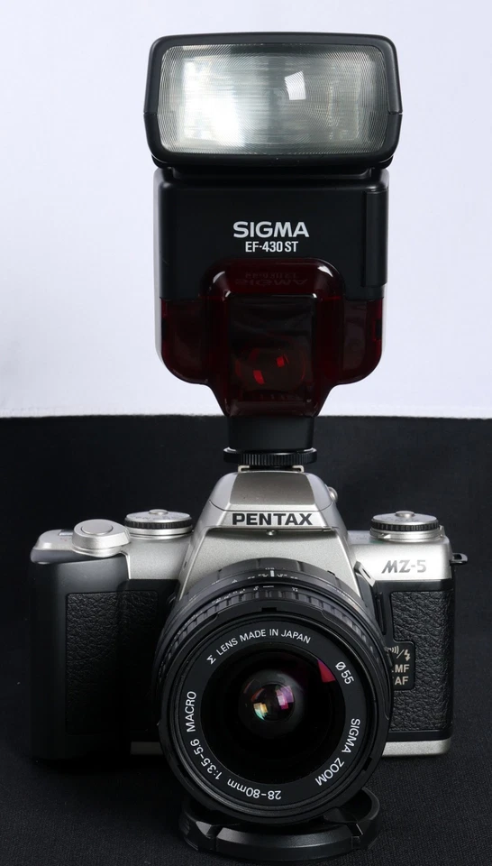 Pentax MZ-5 QD 35mm Film AF SLR c/w Sigma AF 28-80mm Asph Lens & EF-430ST Kit - Image 4 of 4