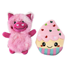 Valentine  s Day Sugar Snout Sweetie Pig Flatties Dog Toys 2 ct Vibrant Life