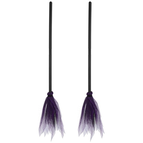 Sorcière Volante 65 Cm – Déco Halloween Suspendue Avec Balai, Multicolore, Par Boland