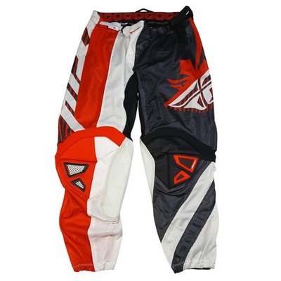 Fly Racing Kinetic Mesh Tech Motocross Pants Red White Black Mens 34 Dirt Bike