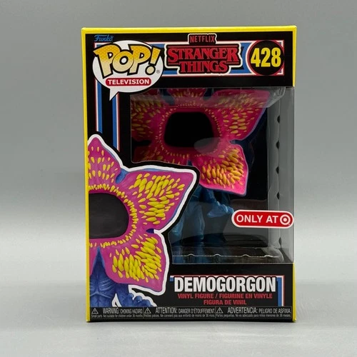Funko Pop! #428 Demogorgon Stranger Things Blacklight Exclusive New w/ Protector
