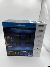 Atomi Smart Wifi Wall Light/ Sconce 2-pack Color Changing 1200-lumen Brightness